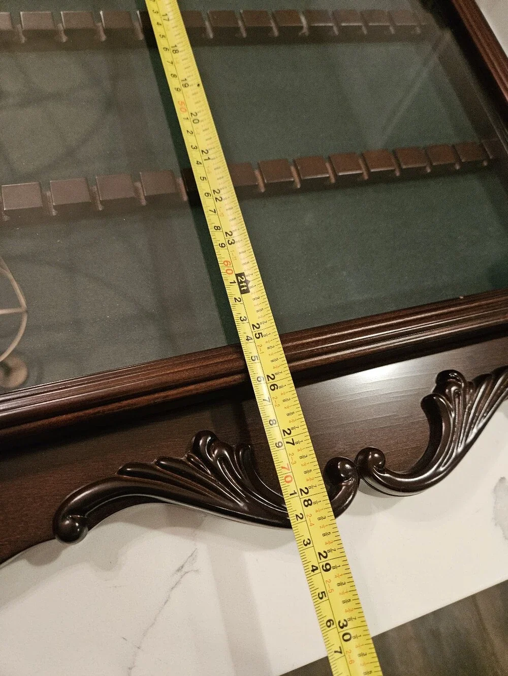 Wooden Spoon Display Case with Glass Front - Dark Brown The Bombay Company